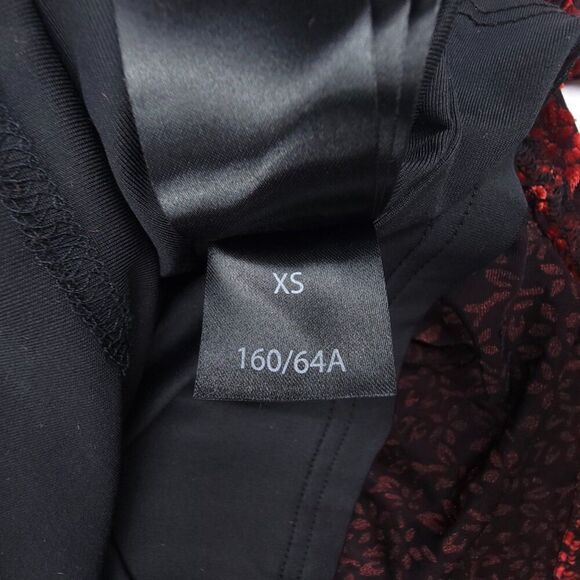 NEW C/Meo Breakthrough Red Velvet Whimsigoth Bell Sleeve Faux Wrap Mini Dress XS - Picture 7 of 8